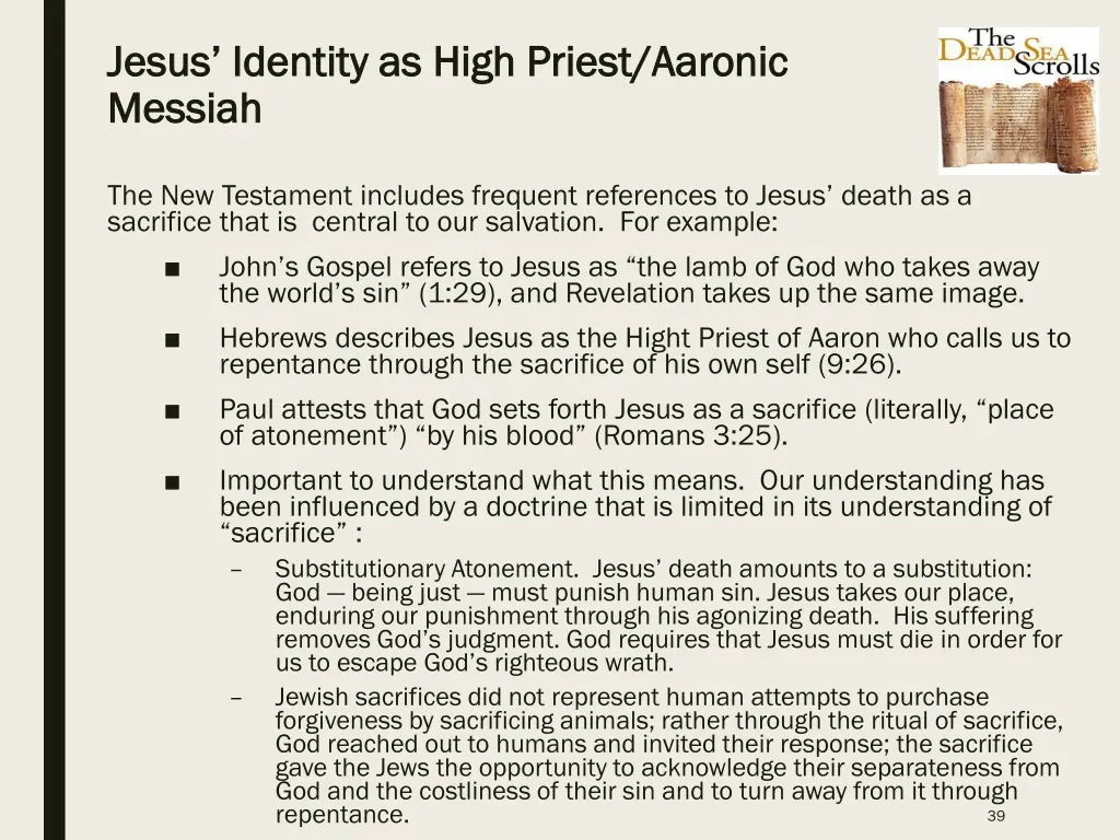 jesus identity as high priest aaronic jesus