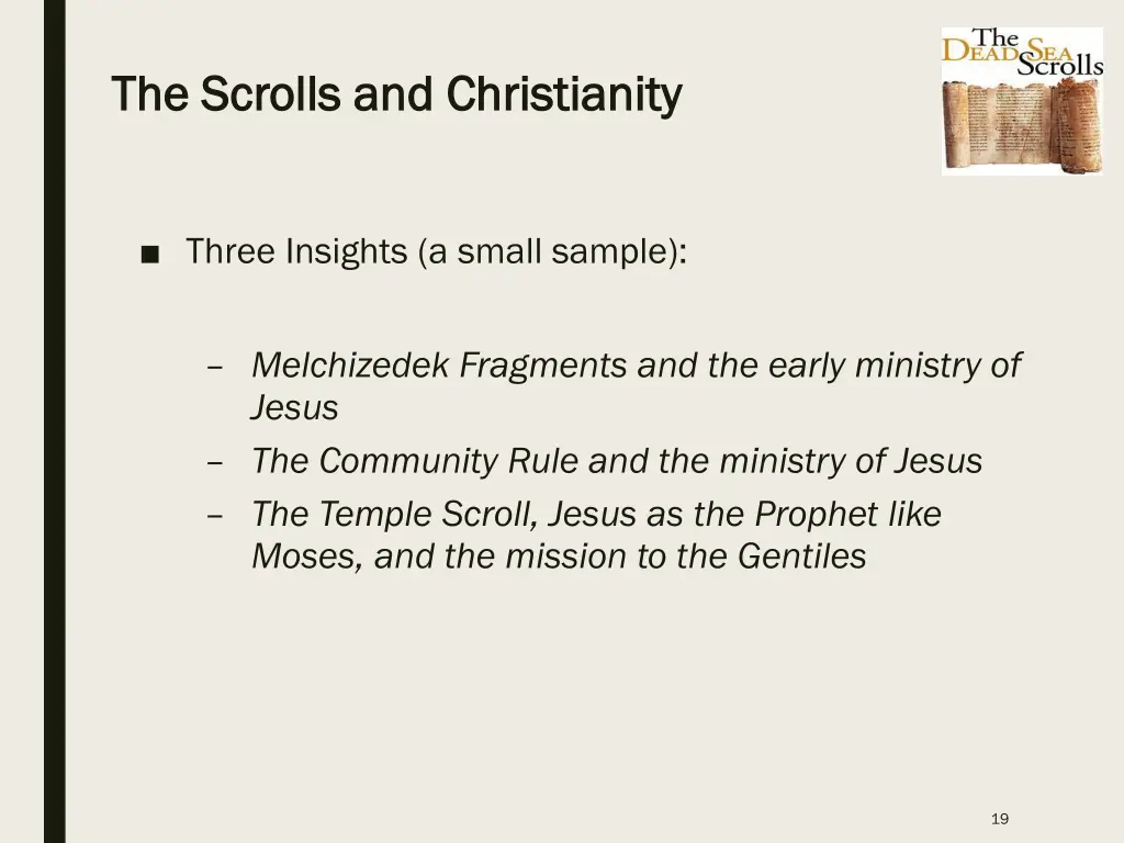 the scrolls and christianity the scrolls 1