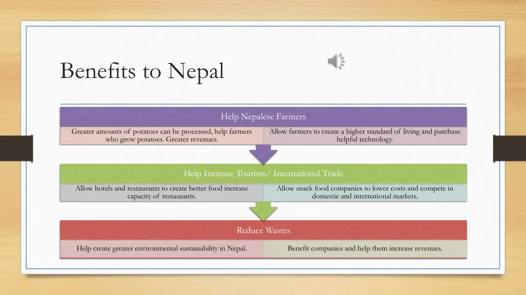 benefits to nepal