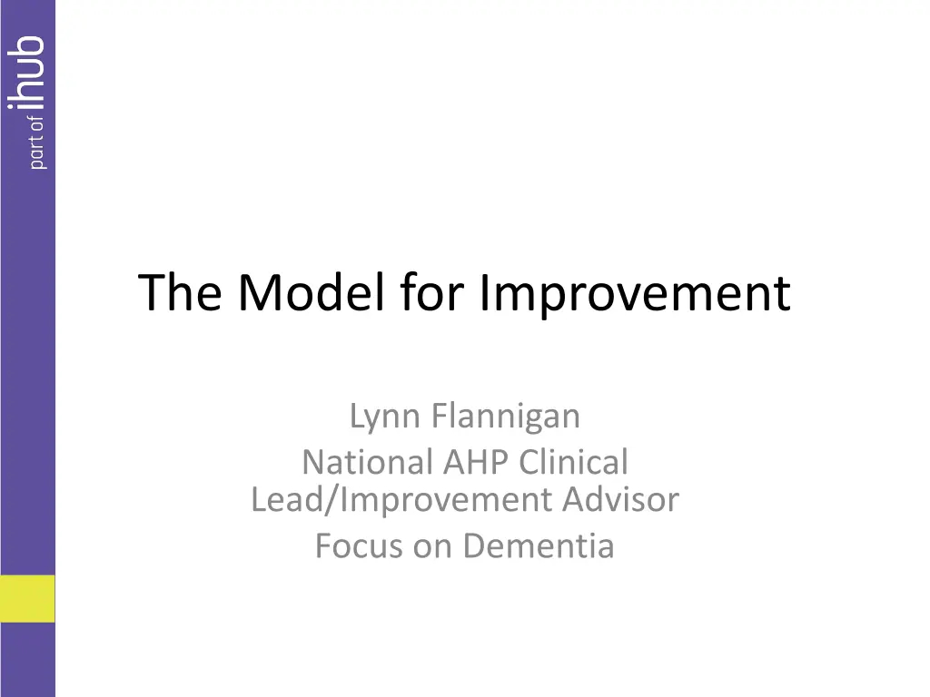 the model for improvement