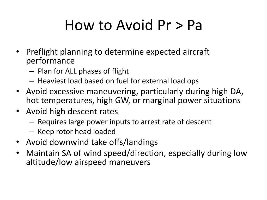 how to avoid pr pa