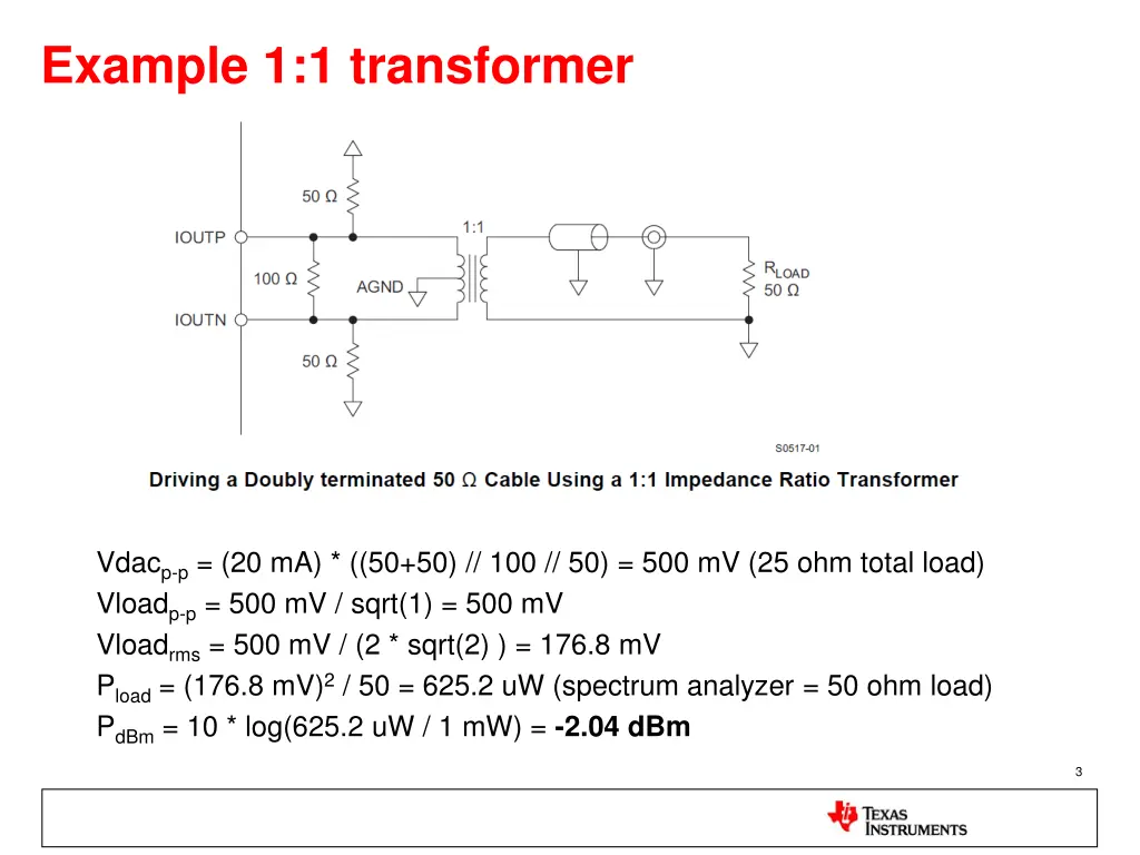 example 1 1 transformer