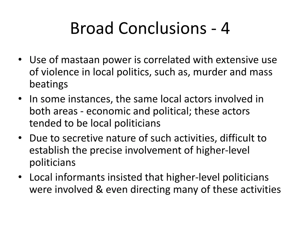 broad conclusions 4