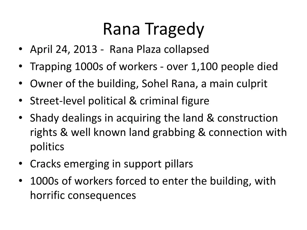 rana tragedy