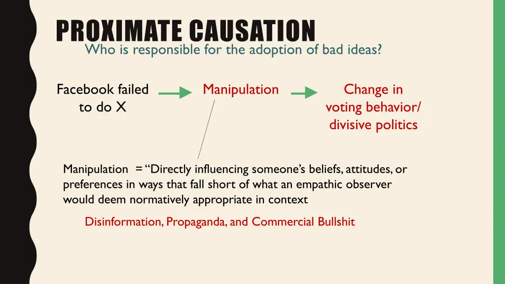 proximate causation who is responsible