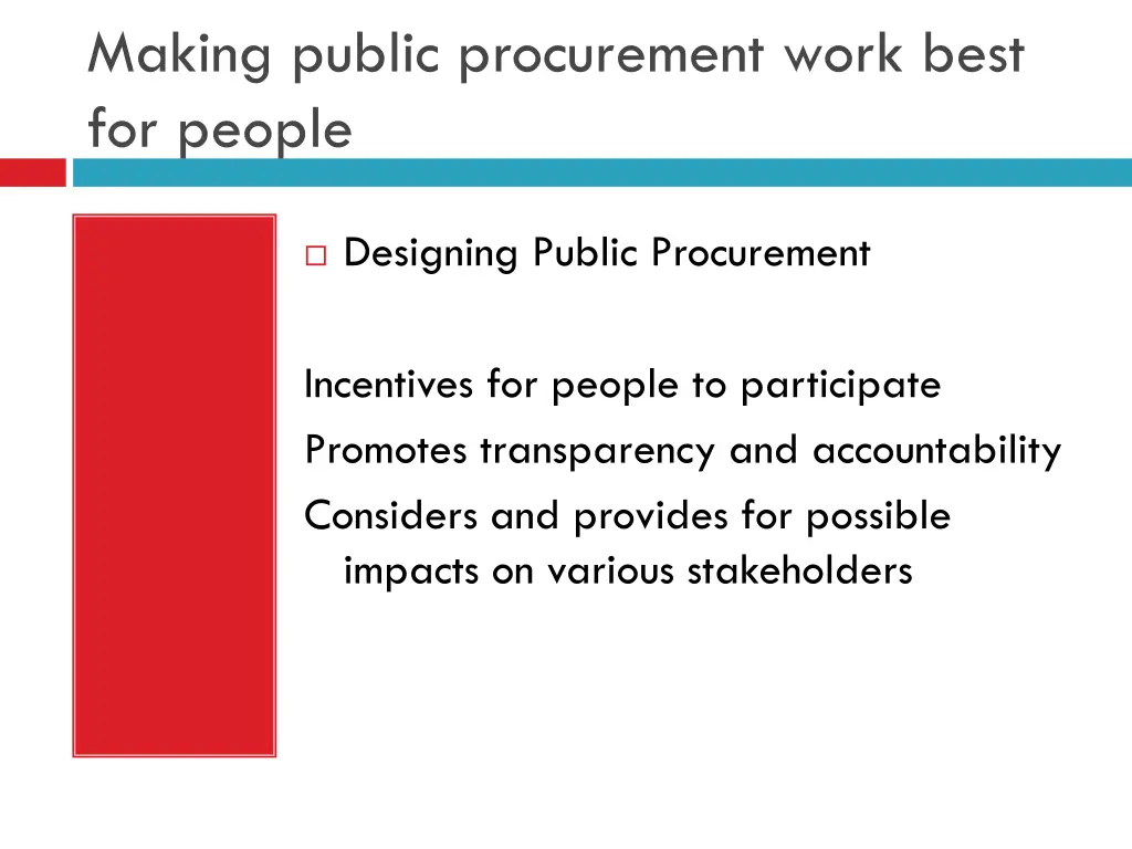 making public procurement work best for people 1