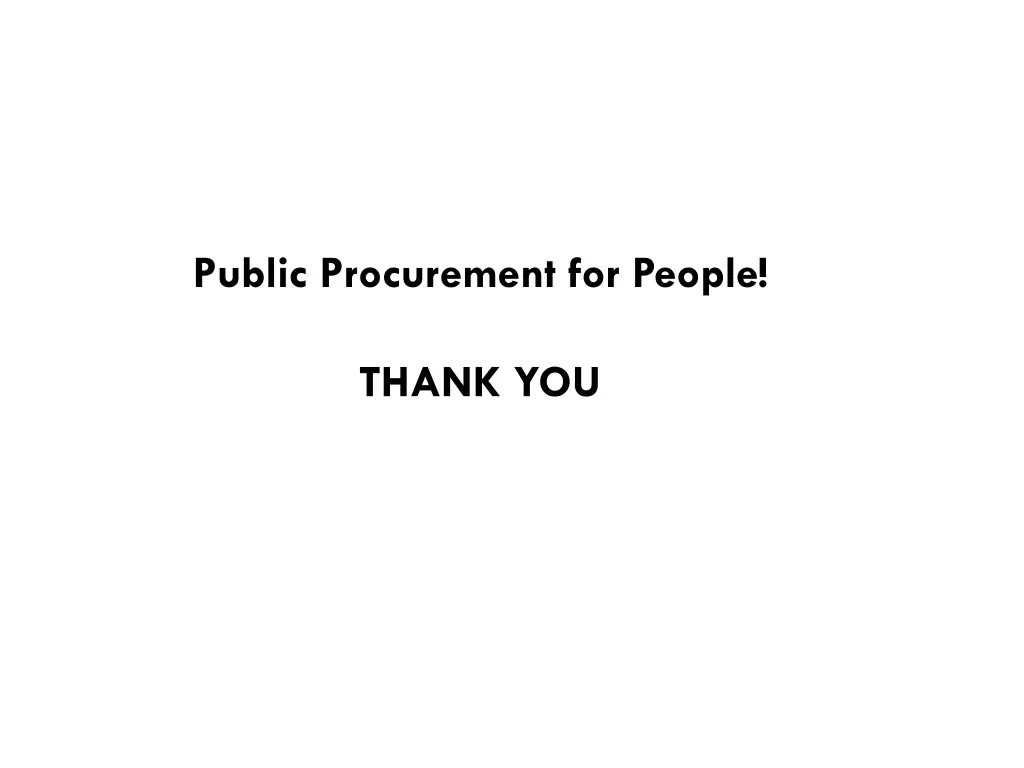 public procurement for people