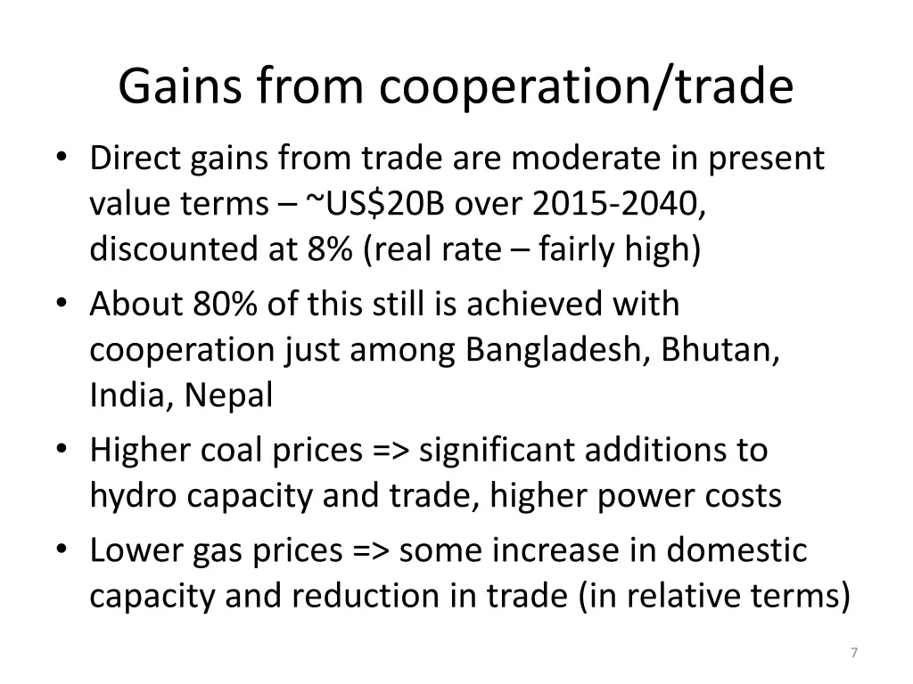 gains from cooperation trade direct gains from