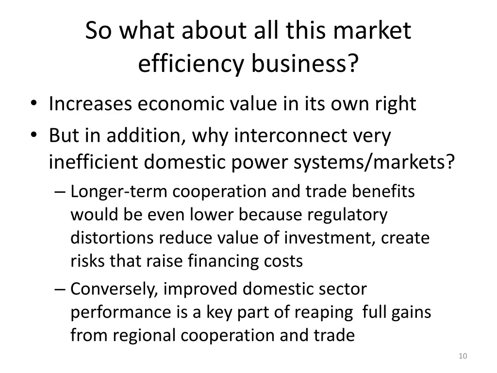 so what about all this market efficiency business