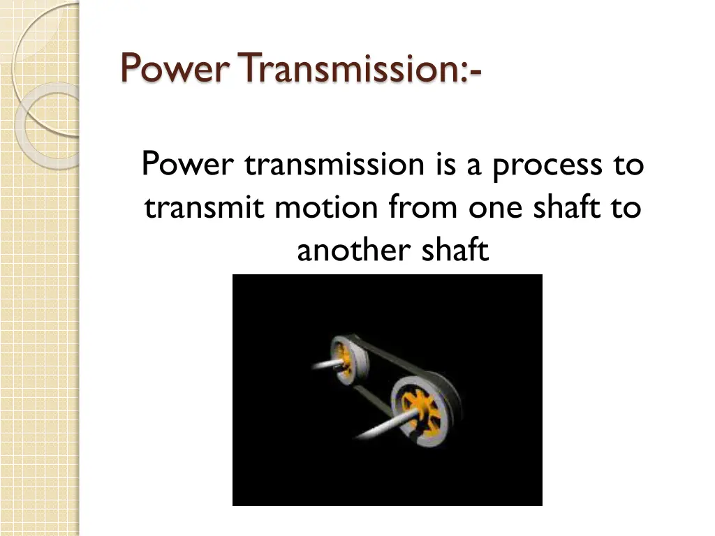 power transmission