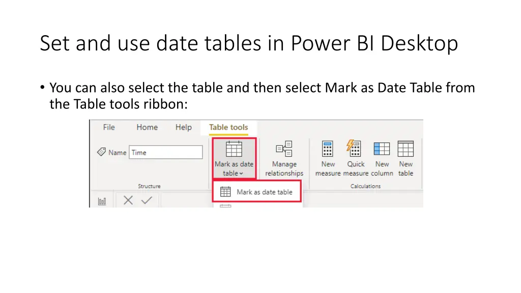 set and use date tables in power bi desktop 1