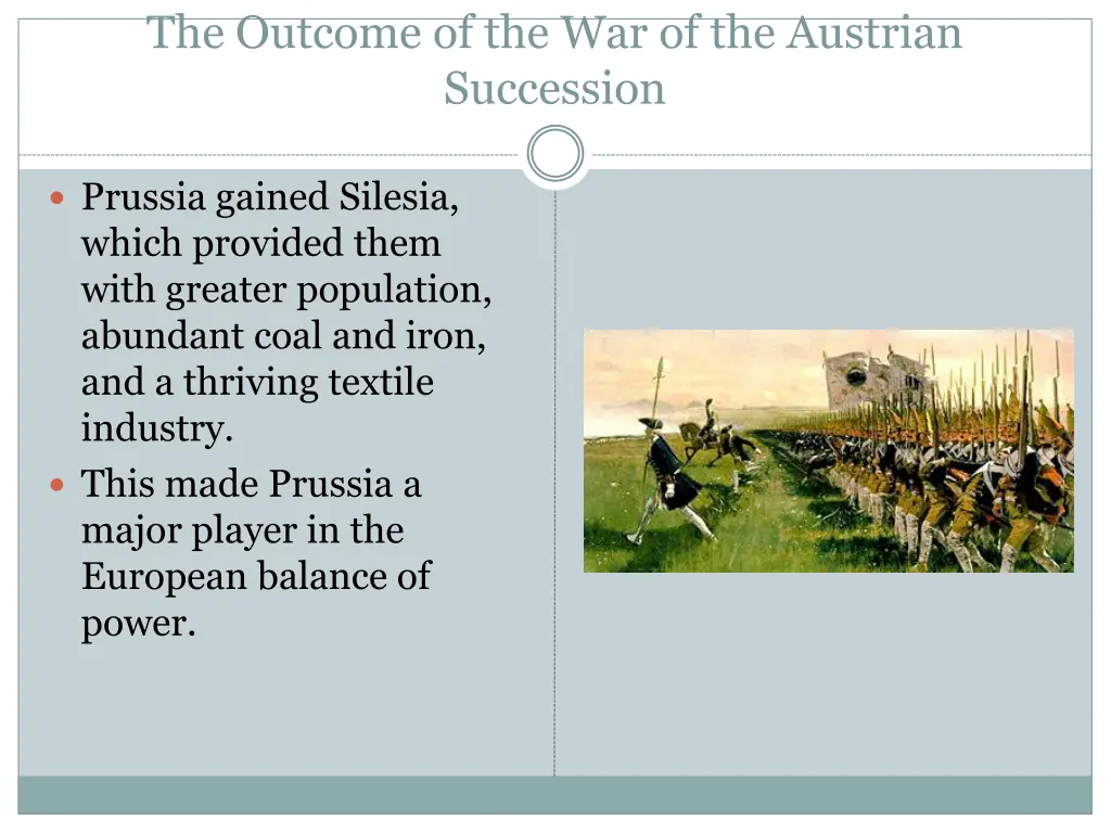 the outcome of the war of the austrian succession