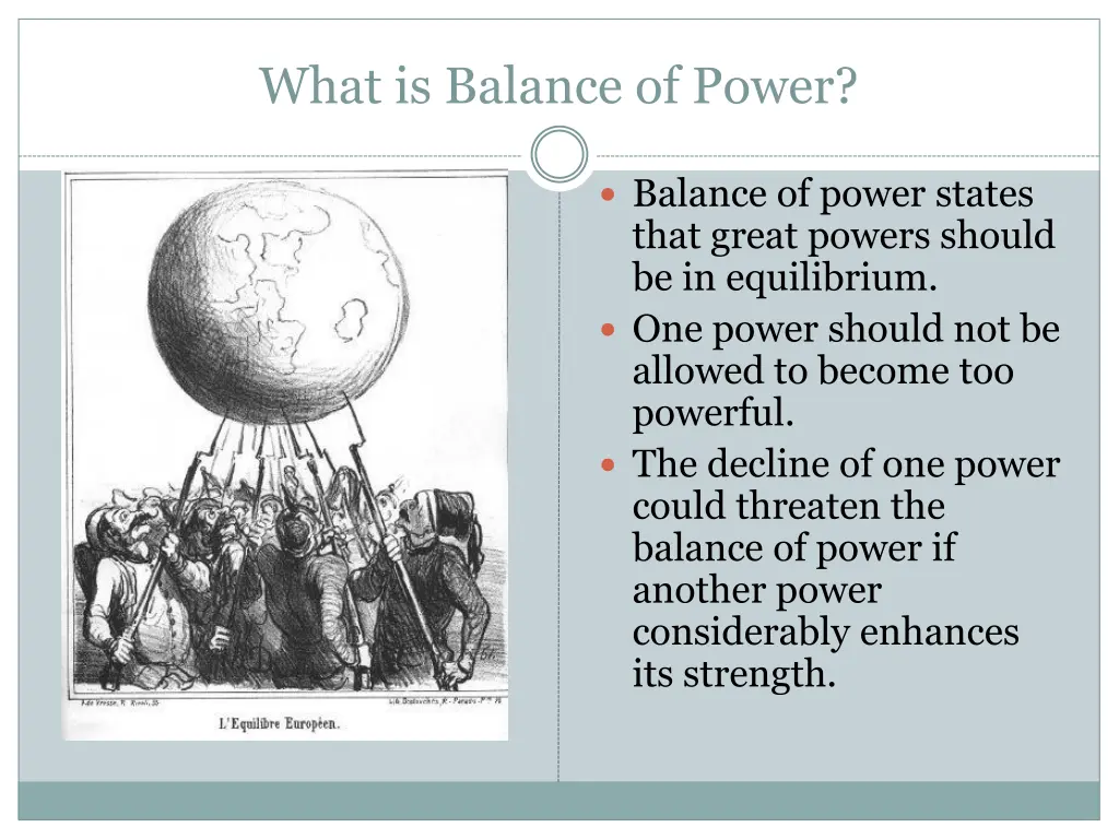 what is balance of power