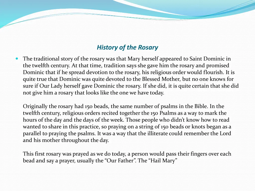 history of the rosary