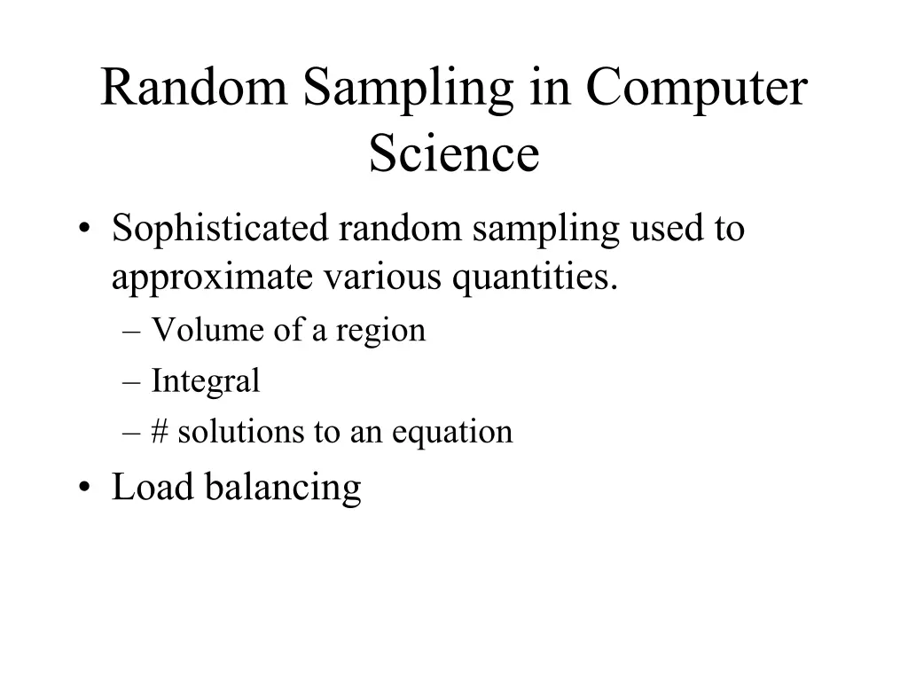 random sampling in computer science