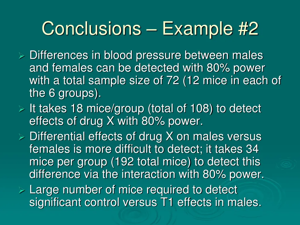 conclusions example 2