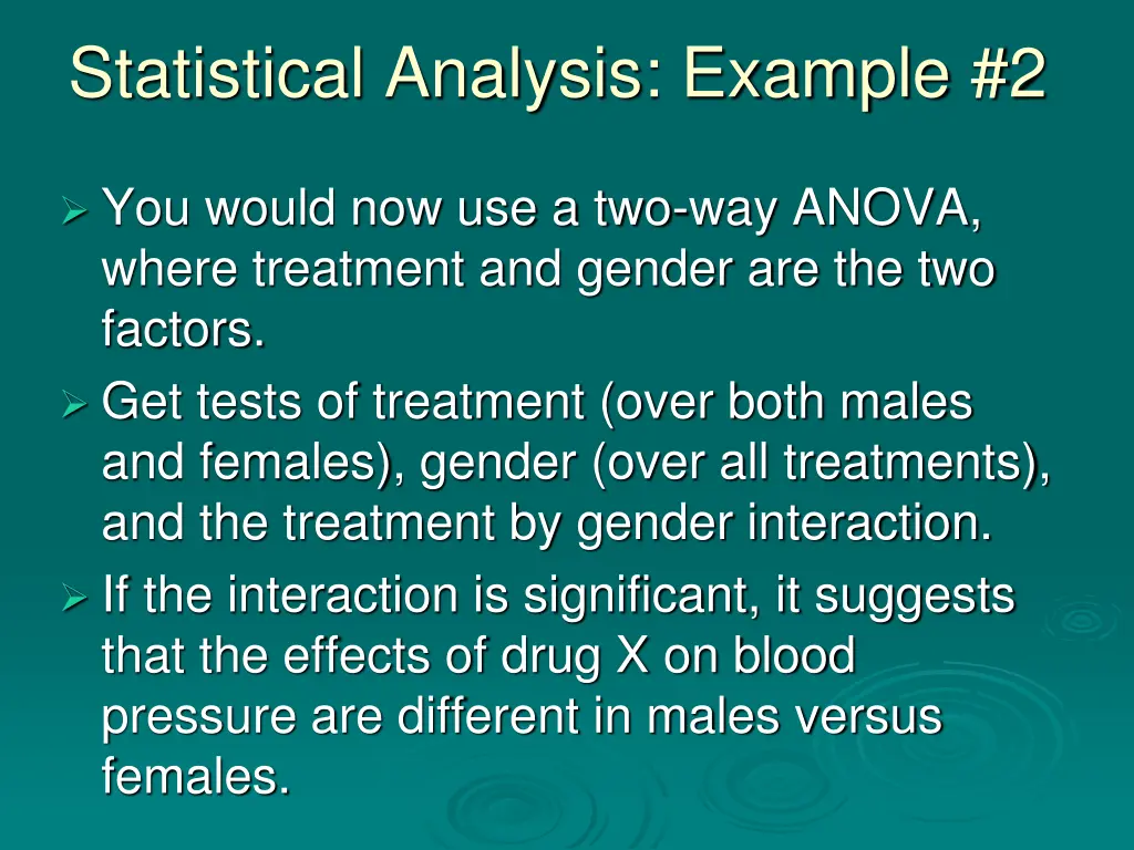 statistical analysis example 2