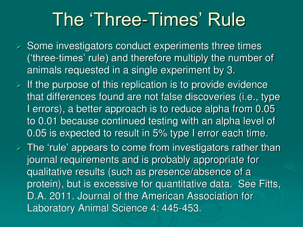 the three times rule