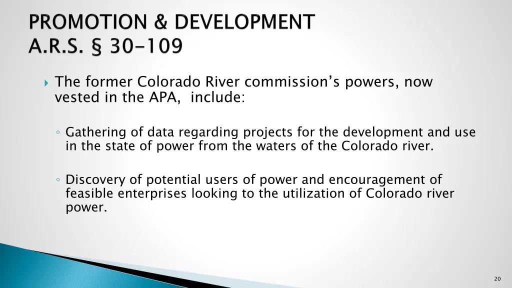 the former colorado river commission s powers