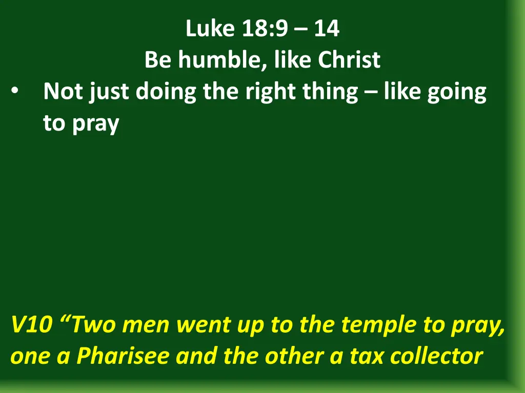 luke 18 9 14 be humble like christ 2