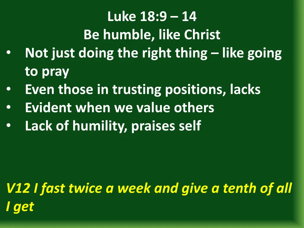 luke 18 9 14 be humble like christ 7