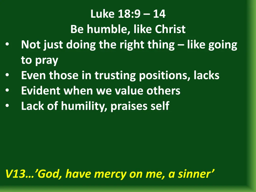 luke 18 9 14 be humble like christ 8