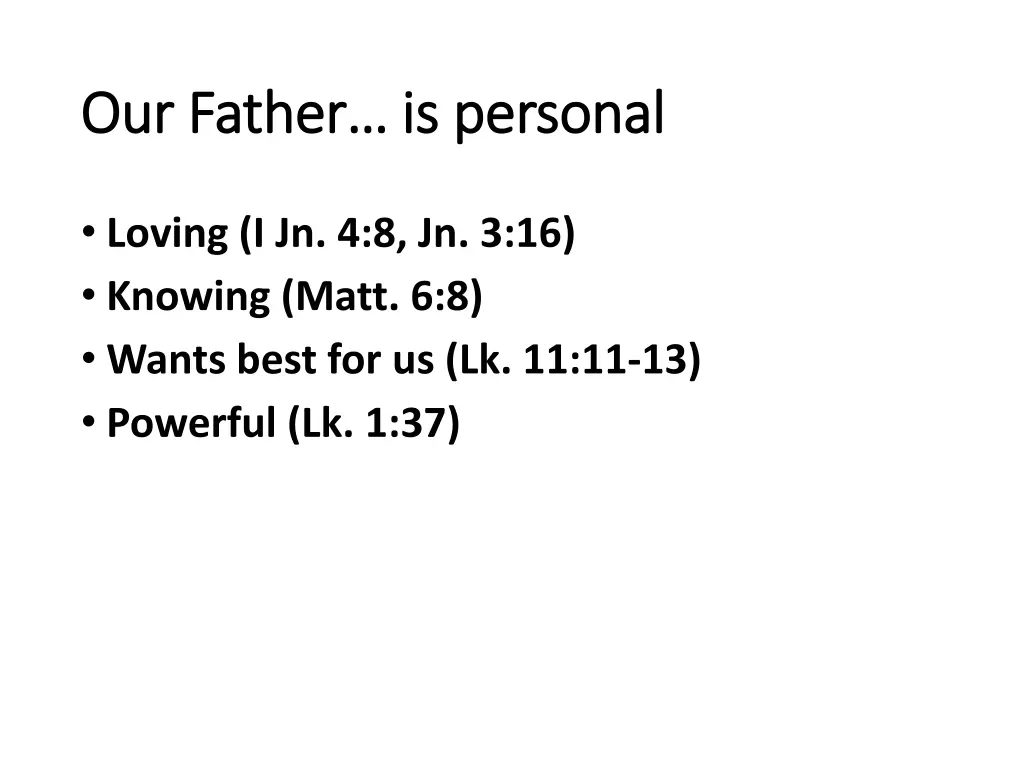 our father is personal our father is personal 3