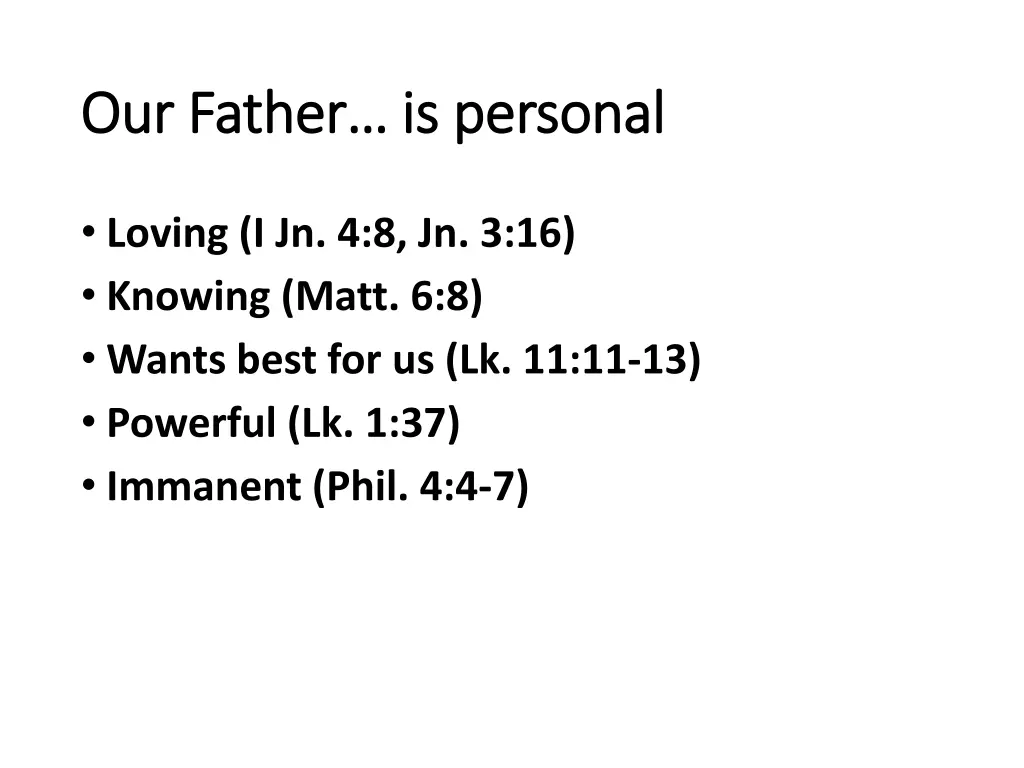 our father is personal our father is personal 4