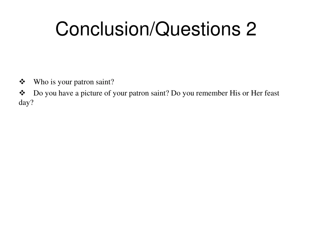 conclusion questions 2