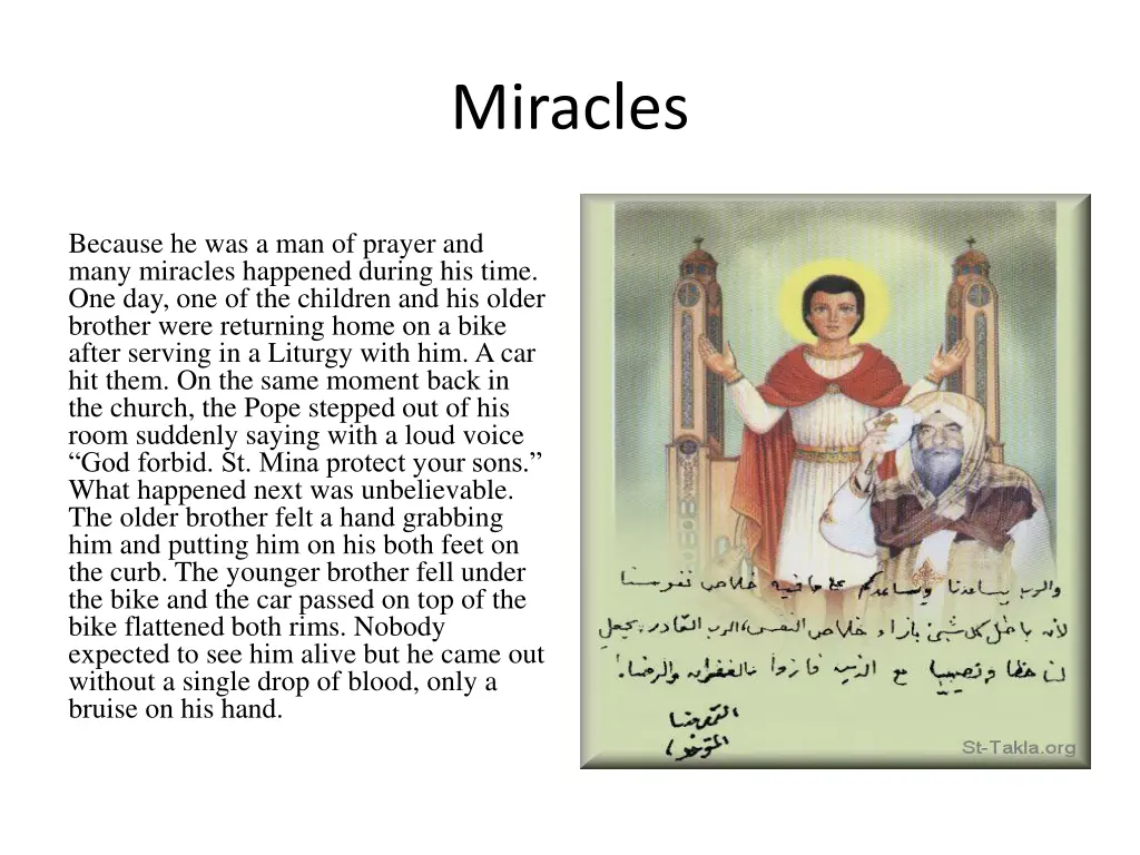 miracles