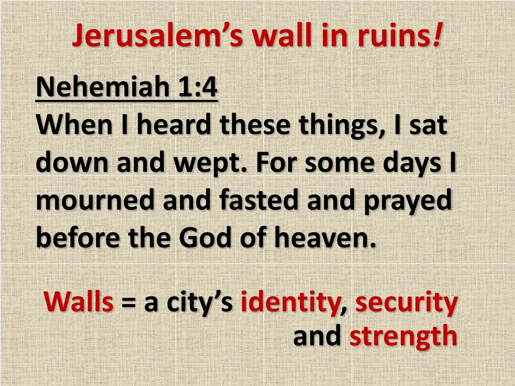 jerusalem s wall in ruins