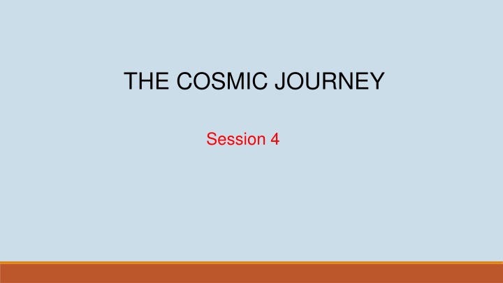 the cosmic journey