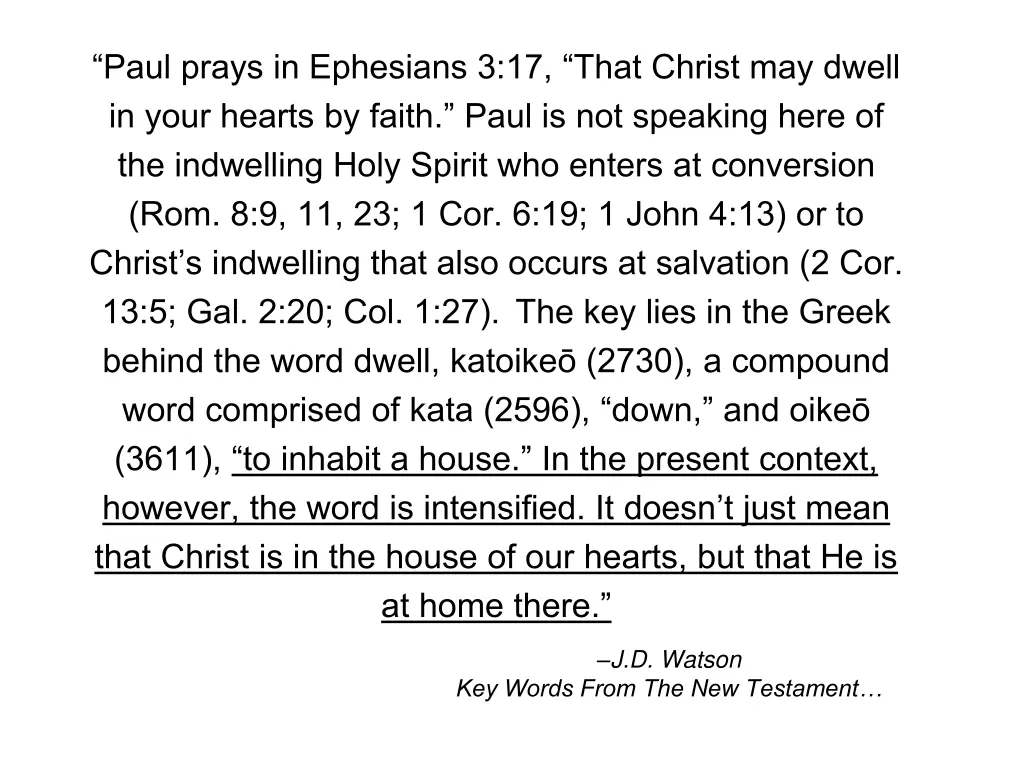 paul prays in ephesians 3 17 that christ