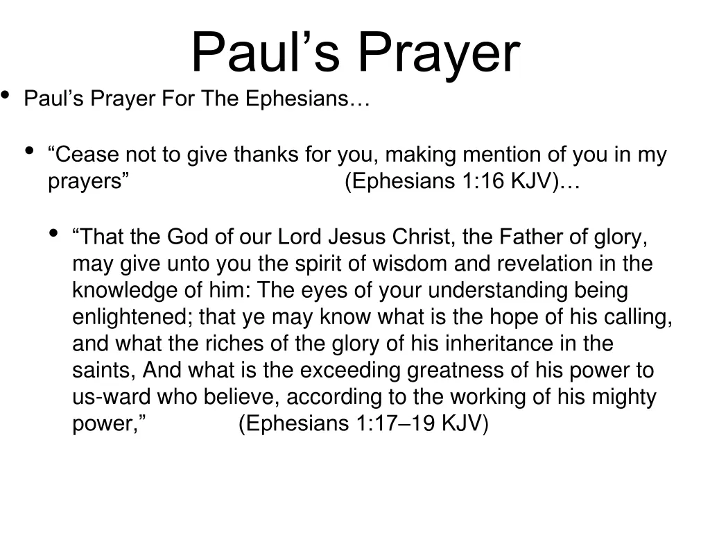 paul s prayer 7