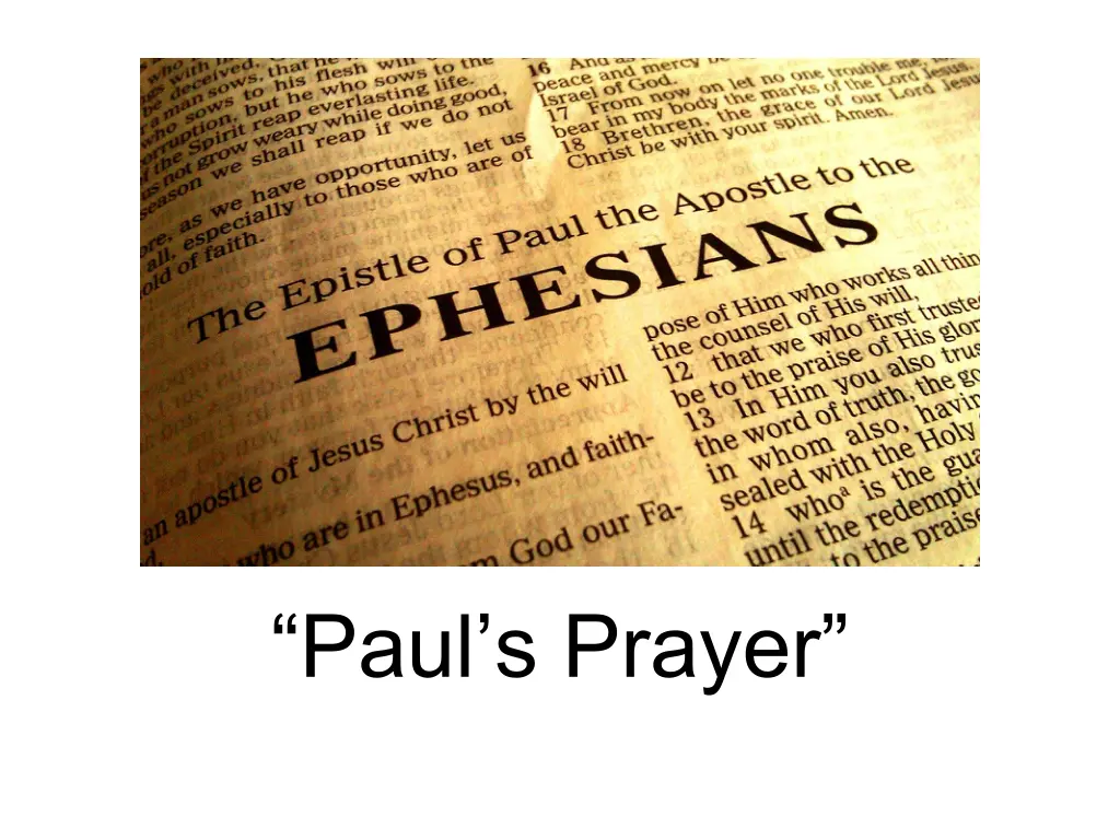 paul s prayer