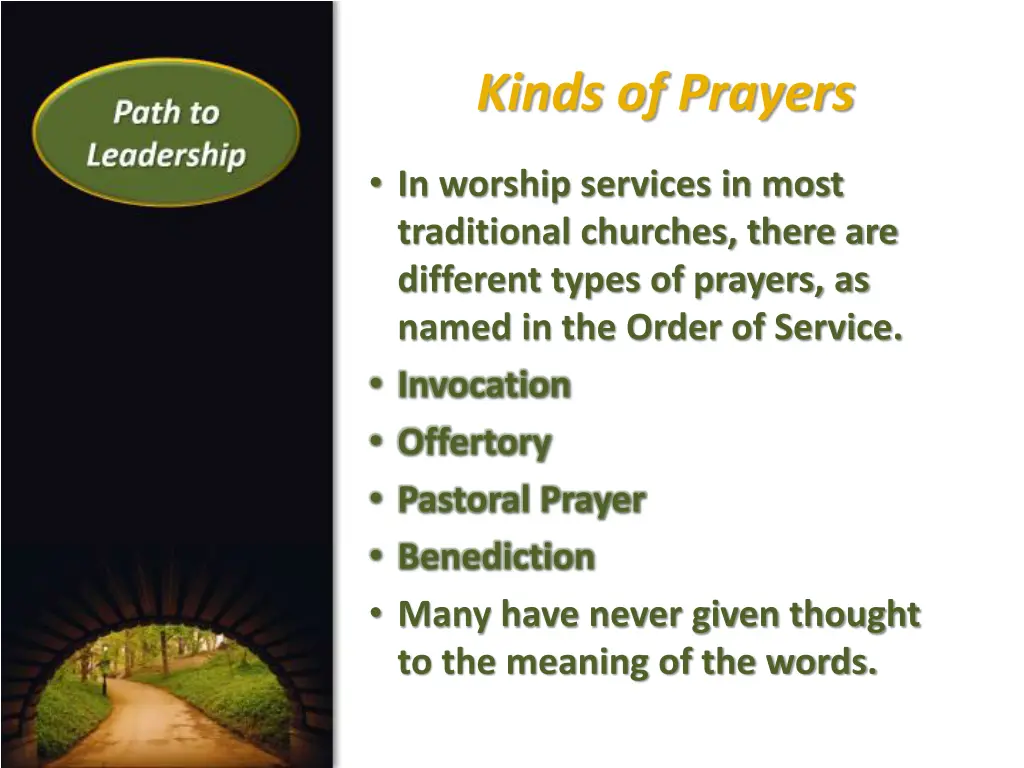 kinds of prayers