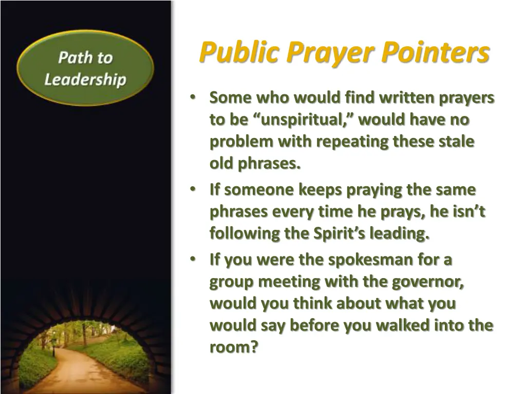 public prayer pointers 2