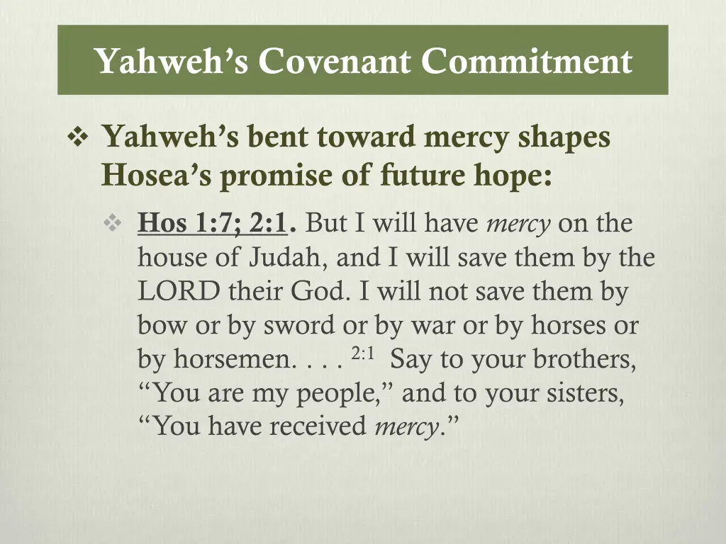 yahweh s covenant commitment 2