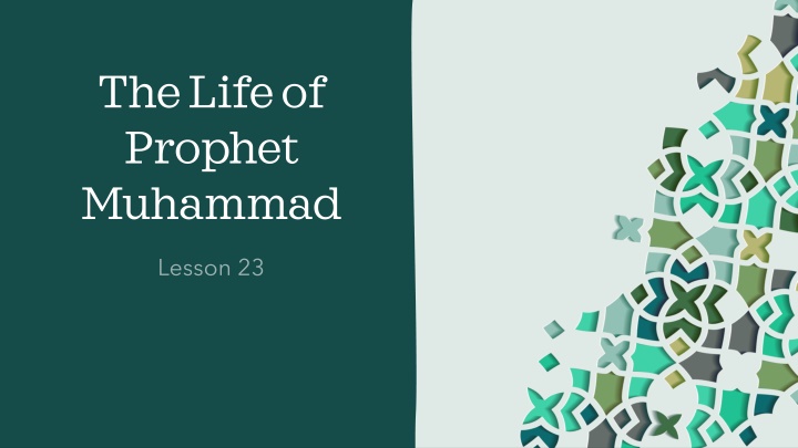 the life of prophet muhammad