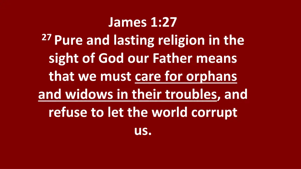 james 1 27