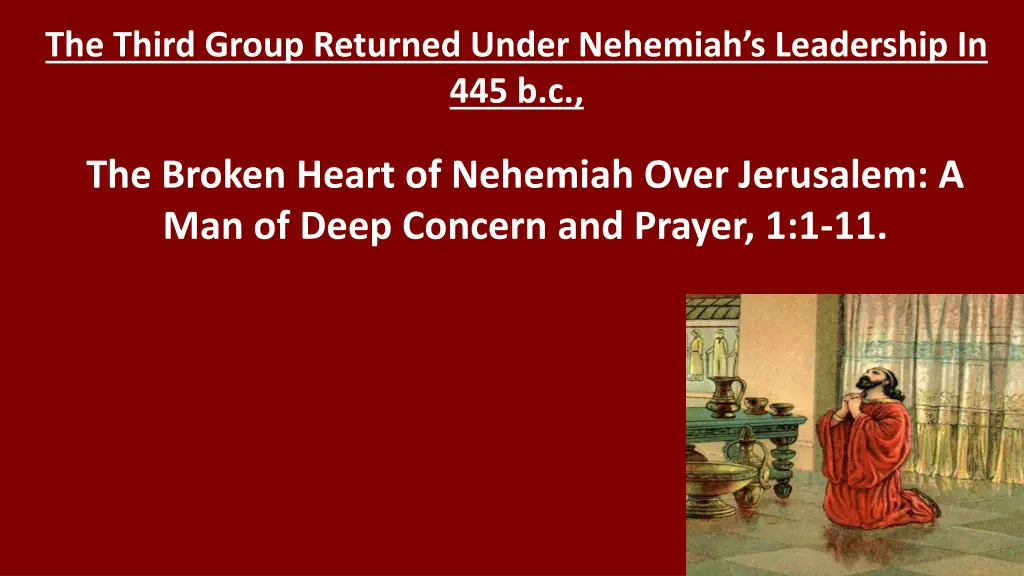 the third group returned under nehemiah