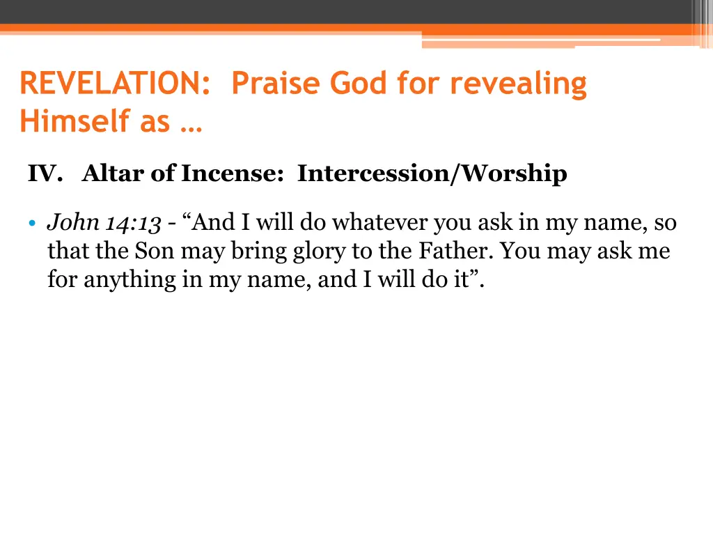 revelation praise god for revealing himself as 2