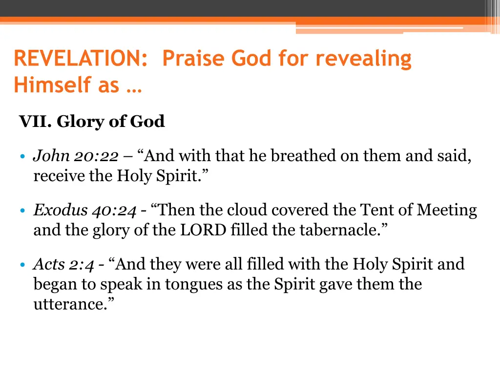 revelation praise god for revealing himself as 5