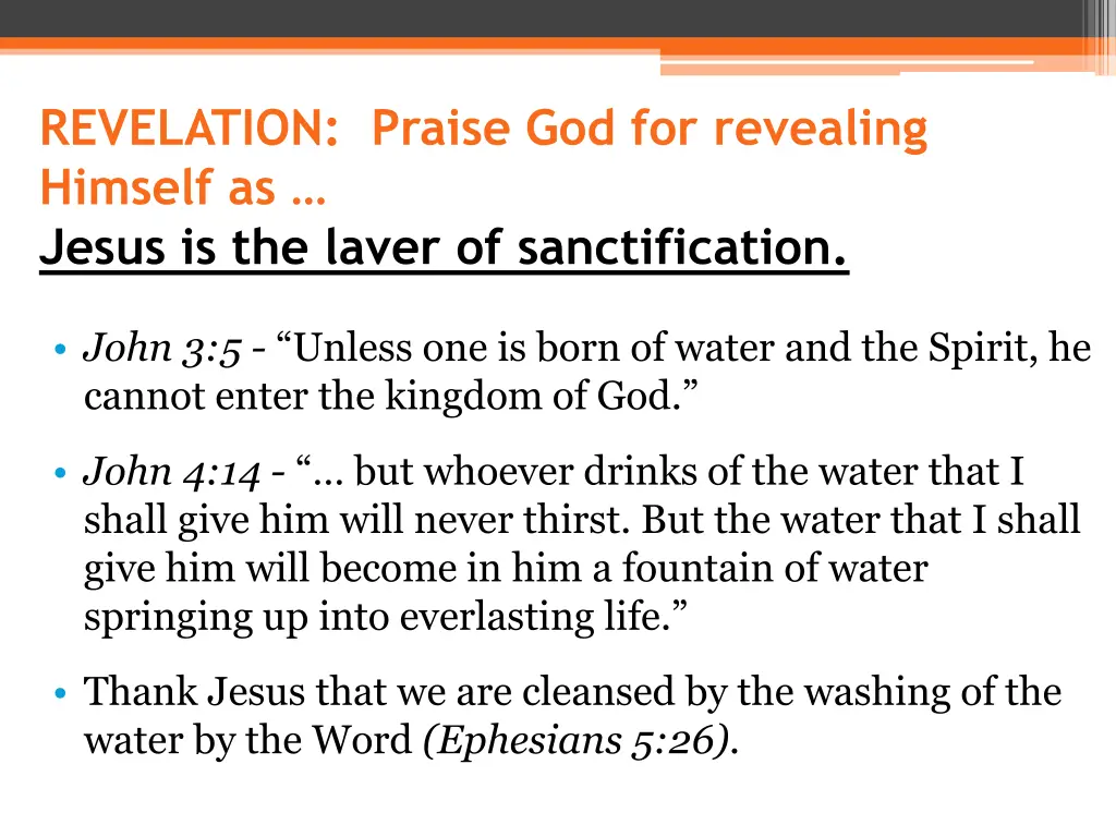 revelation praise god for revealing himself