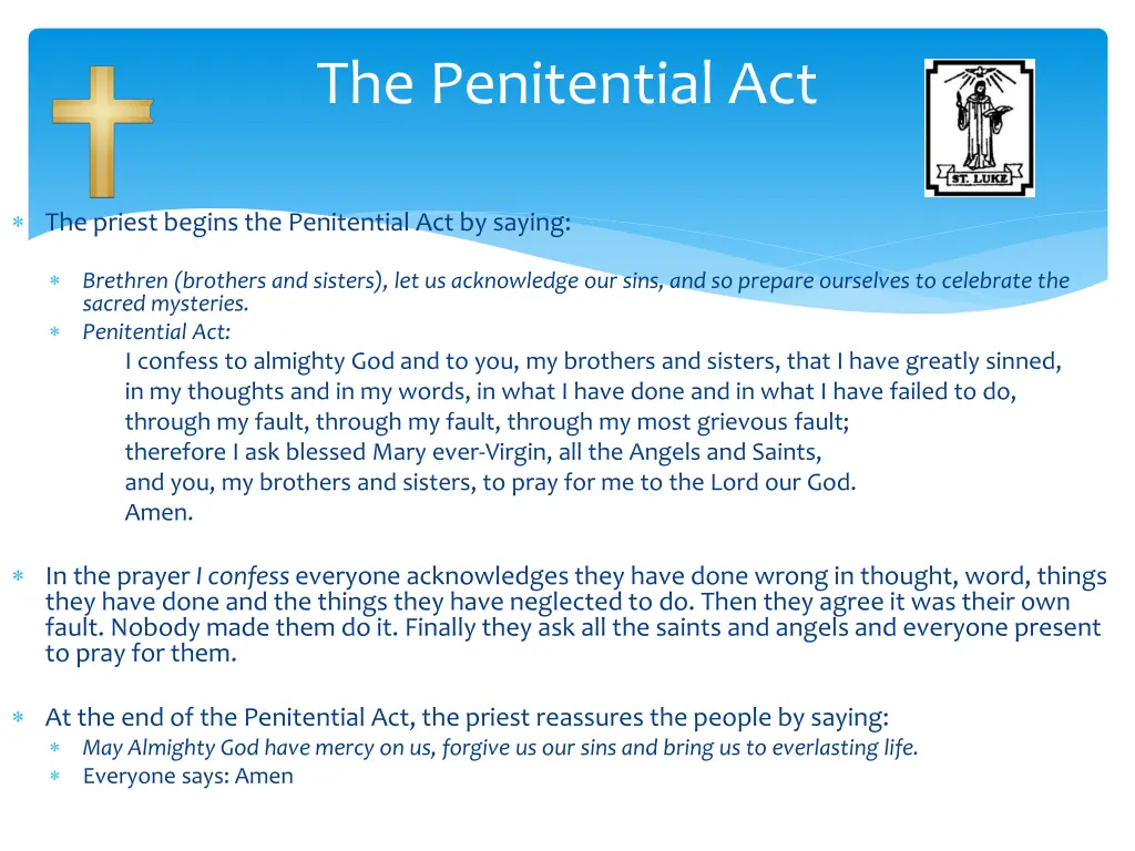 the penitential act