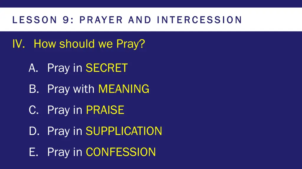 lesson 9 prayer and intercession lesson 9 prayer 12