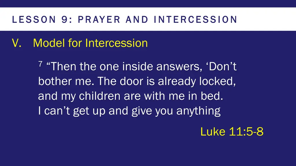 lesson 9 prayer and intercession lesson 9 prayer 15