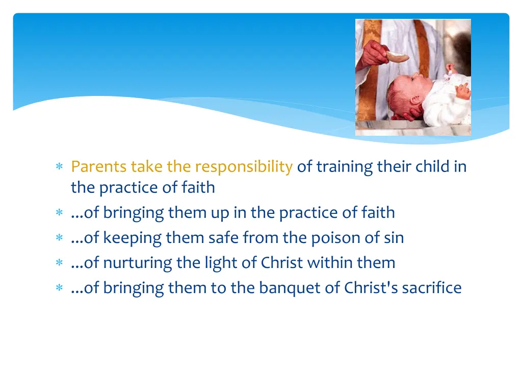 parents take the responsibility of training their