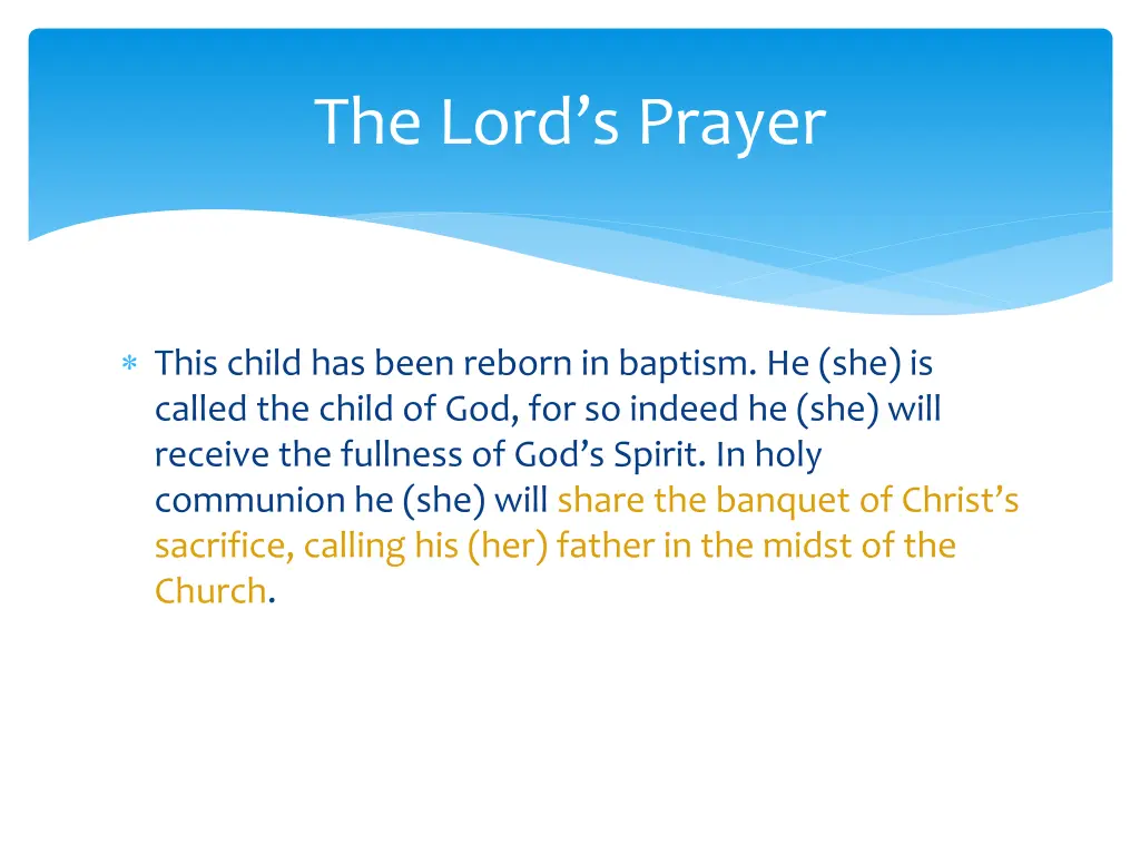 the lord s prayer