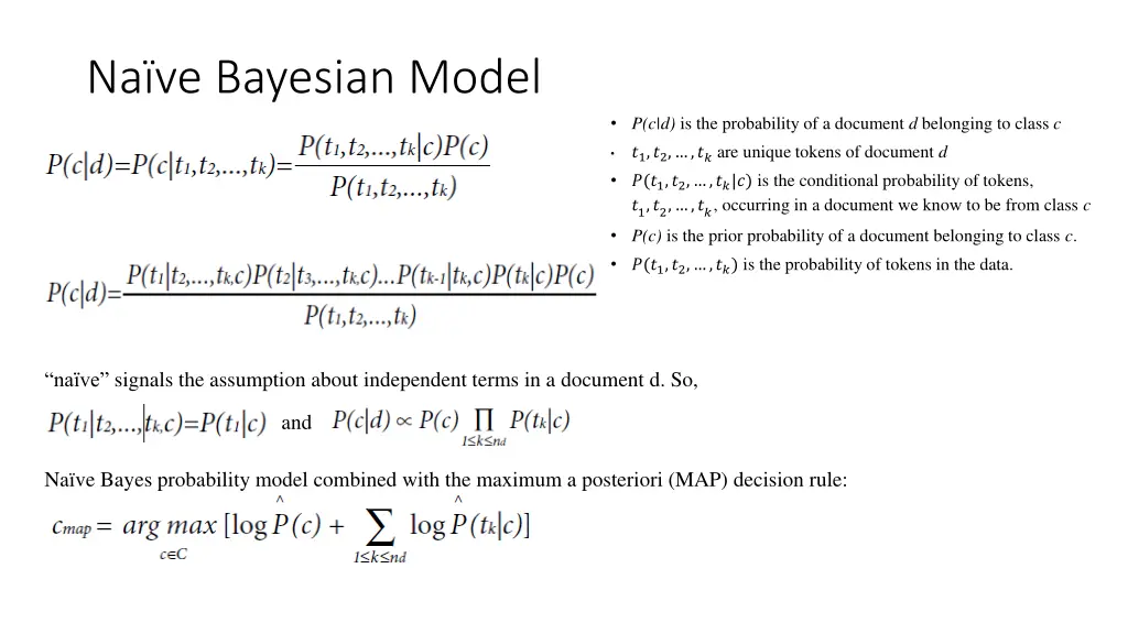 na ve bayesian model